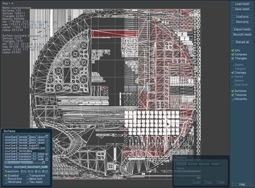 MeshViewer module in the Map 1 mode