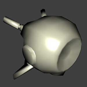 Smoothed mesh (Angle option unchecked)