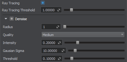 Ray-Traced Global Illumination Settings