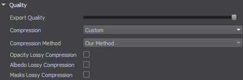 Custom Compression Parameters