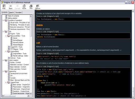 Manual reference in CHM format