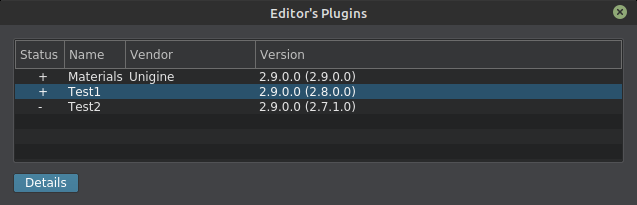 Plugins List