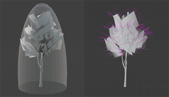 Transfering normals from a boundary cage