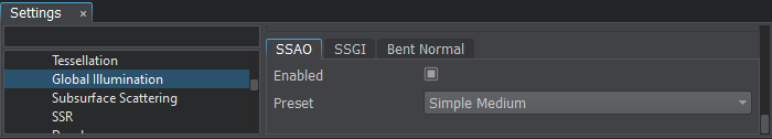 Ambient Occlusion Settings