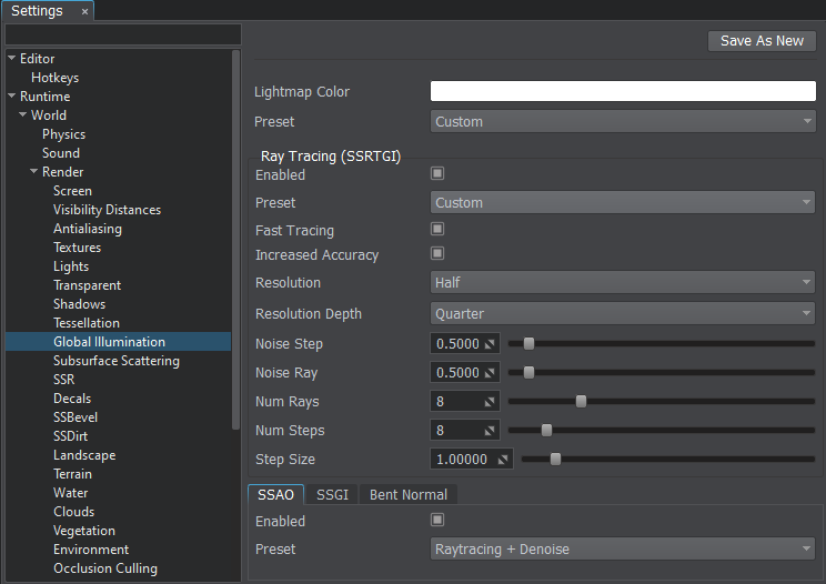 SSRTGI custom settings