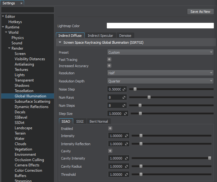 SSRTGI custom settings