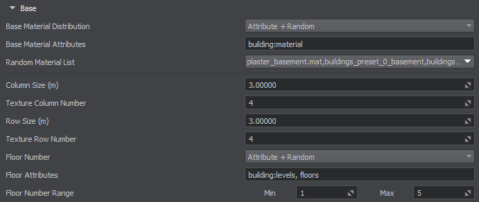 Base Building Parameters