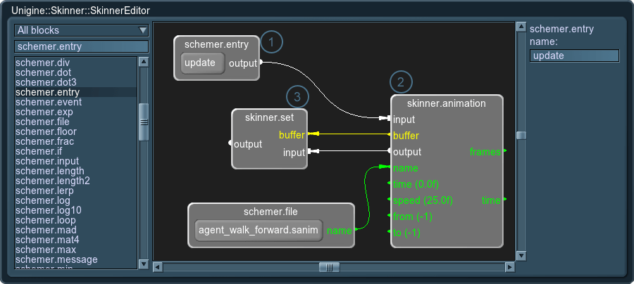 Simple Skinner graph