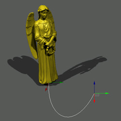 Offset = 0.5 (facing the point further forward the spline)